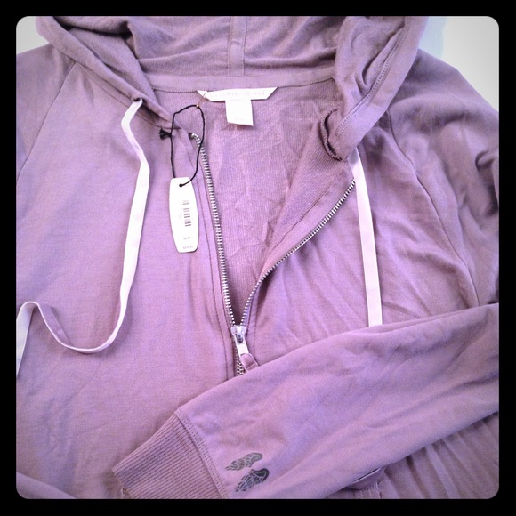 Victoria's Secret zippered hoodie plum color
