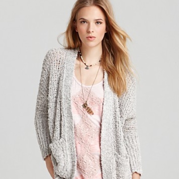 Free People Sweaters - New Free People Oh La La Cardigan in Grey
