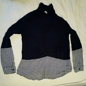 Splendid navy and striped blouse.