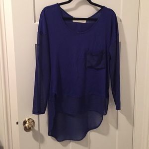 Vintage Havana royal blue blouse