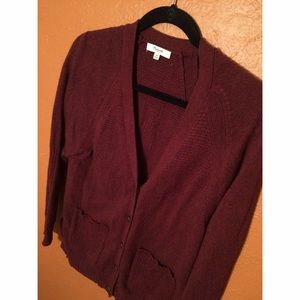 Burgundy Cardigan by Madewell