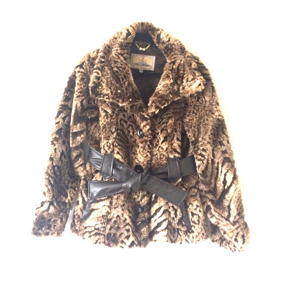 Steve Madden Faux Fur Coat - Picture 1 of 4