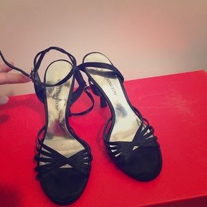 Worthington Black Strappy Heel