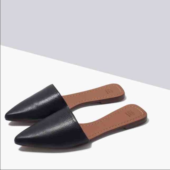 Zara Basic pointy slip on flats