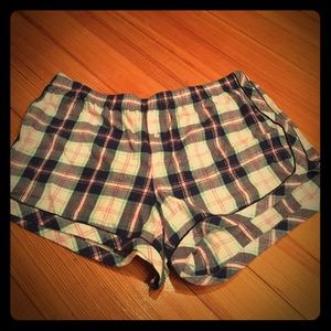 Victoria secret plaid sleep shorts