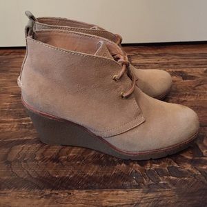 Sperry Suede Wedge Boots