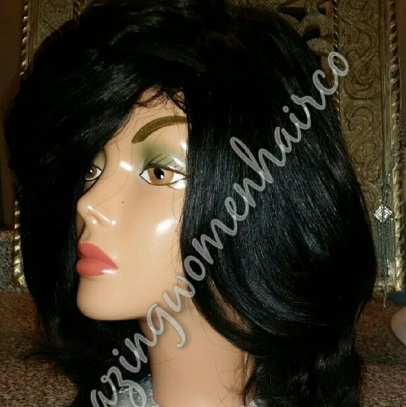 GORGEOUS U PART WIG!  BRAZILIAN STRAIGHT HUMAN HAI