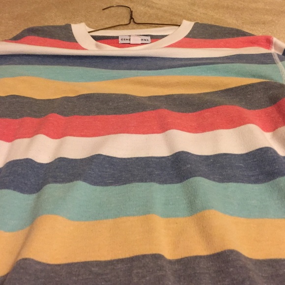 Mens Striped multi-colored sweatshirt - Picture 3 of 3