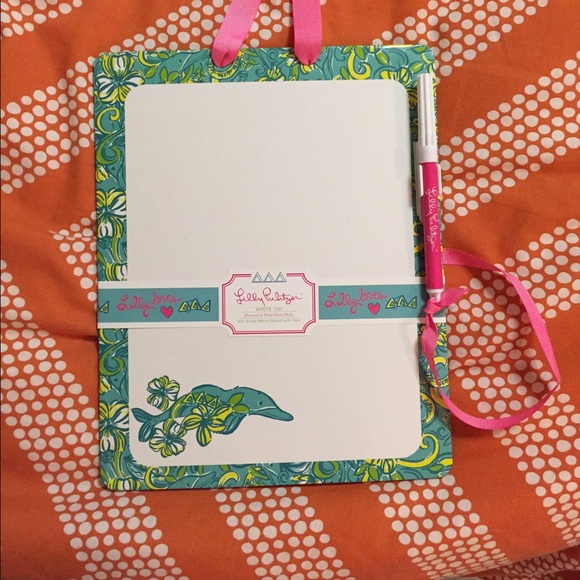 Delta Delta Delta Lilly Pulitzer Dry Erase Board