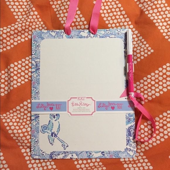 Kappa Kappa Gamma Lilly Pulitzer Dry Erase Board