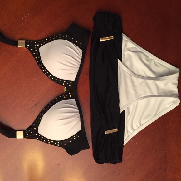 Victoria Secret Black/White Bikini Set