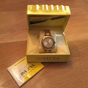 Unisex Invicta Gold Watch