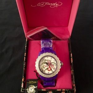 New ED HARDY Swarovski Crystal Watch