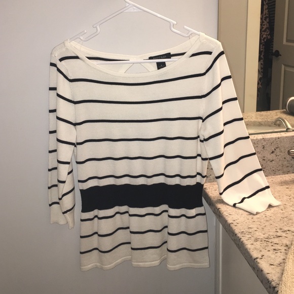 White House Black Market Striped sweater
