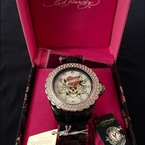 New ED HARDY Swarovski Crystal Dulce Watch