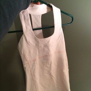 Pink lulu lemon tank top