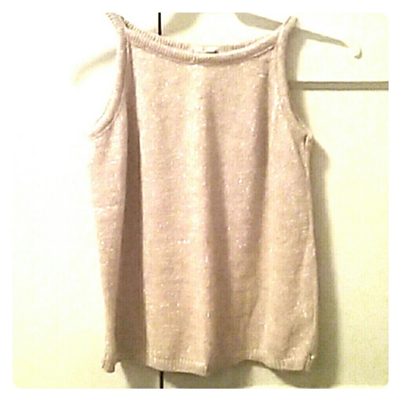 Tan vest with gold metallic shimmmer - Picture 1 of 2