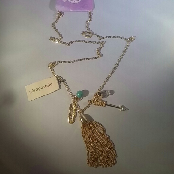 28" NWT SPIRITUAL Aeropostale Long Necklace - Picture 4 of 4