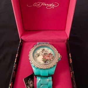 New ED HARDY Swarovski Crystal Dulce Watch