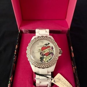 New ED HARDY Swarovski Crystal Dulce Watch