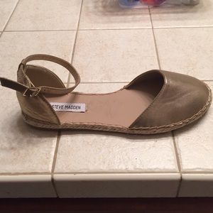 Steve Madden gold shoes