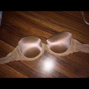 Victoria secret PINK nude strapless bra