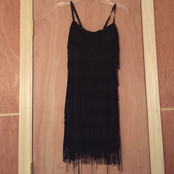 Black flapper dress
