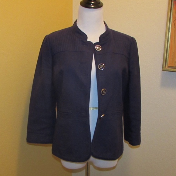 Halogen crop coat dark blue⚓️