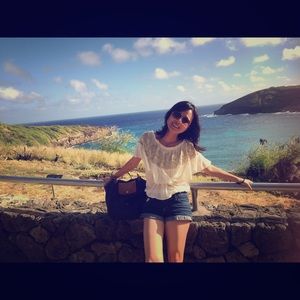 free people off shoulder tshirt