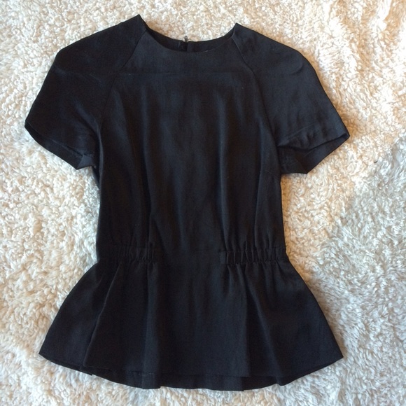 H&M Sateen Peplum Top