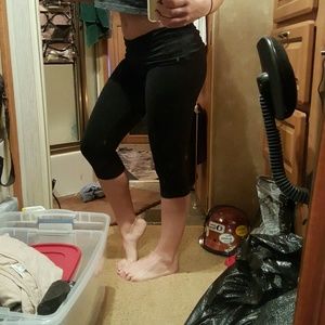 Fold over crop yoga pants