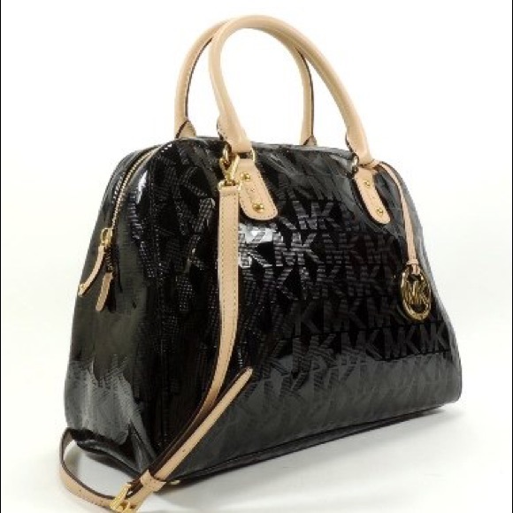 🚫SOLD🚫 Michael Kors Mirror Metallic MK Signature