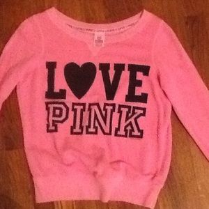 This is a used Victoria's Secret PINK sweatshirt.