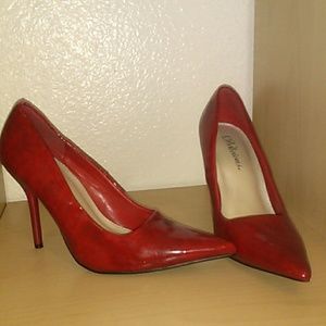 Candy apple red small heels