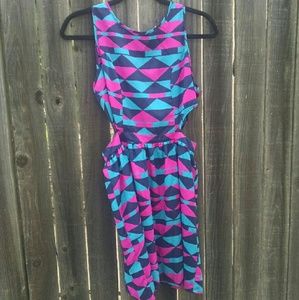 Geometric Print Dress