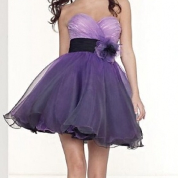 purple formal dress