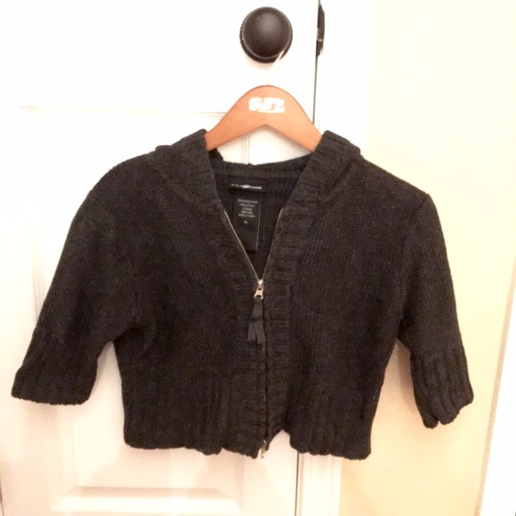 Grey Ribbed/Hooded Sweater