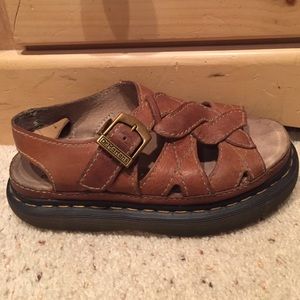 Dr. Martens brown leather sandals