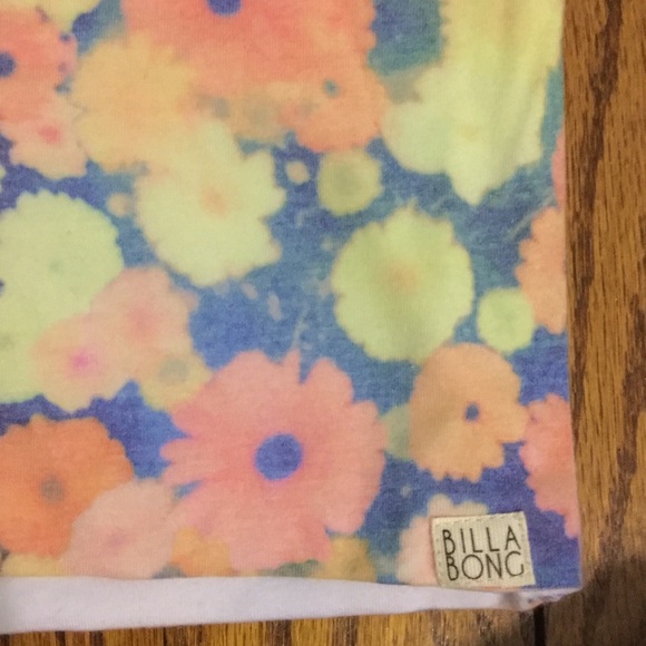 Billabong Neon Floral Mini Skirt - Picture 2 of 4