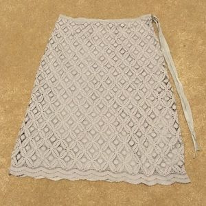 💥Tonight only sale💥Gray Skirt with Lace Overlay