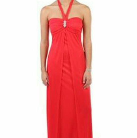 Sweetheart halter prom dress with flyaway skirt