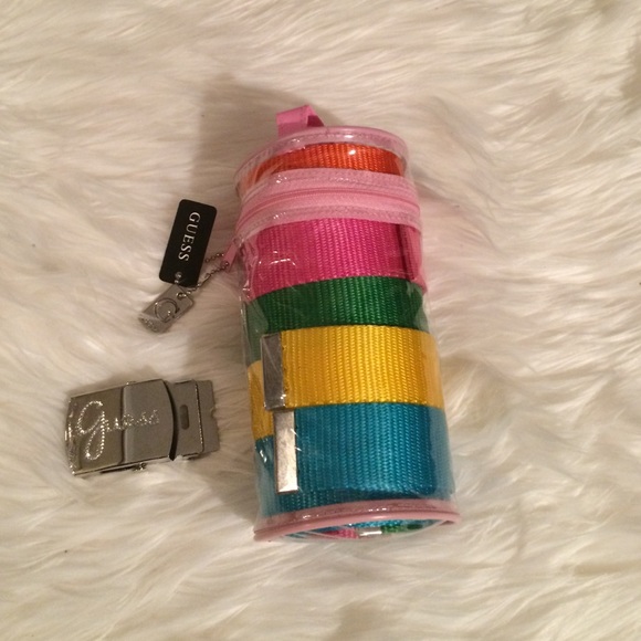 GUESS color interchangeable belt (5 colors)