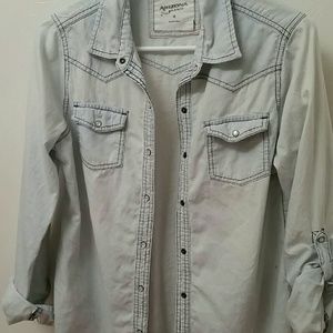 Blue Button Up Shirt