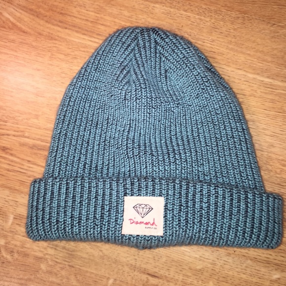 Knit Diamond Supply Co. beanie in teal
