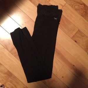 Victoria Secret leggings w/ lace band