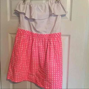 Lilly Pulitzer strapless dress large