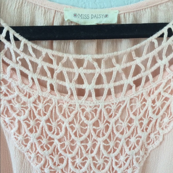 Pink Long Sleeve Crop Top - Picture 4 of 4