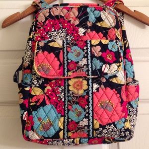 Vera Bradley Small Backpack, Happy Snails.
