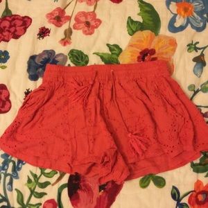 free people eyelet shorts