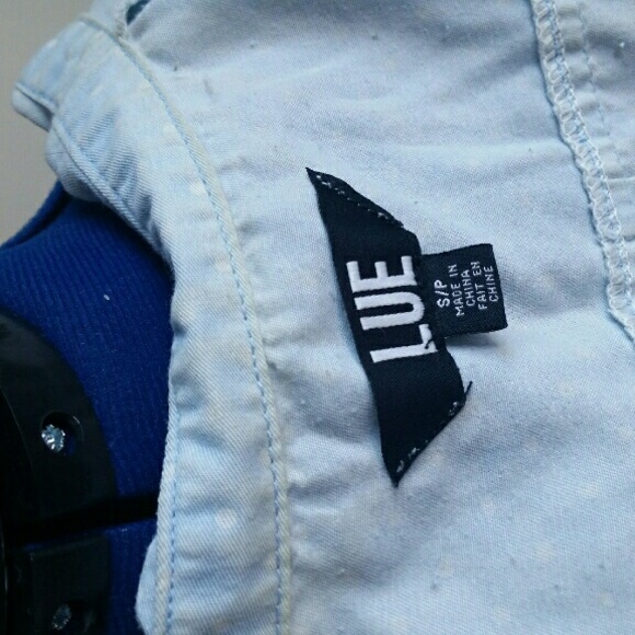 Pokadot jean button up tank - Picture 2 of 2